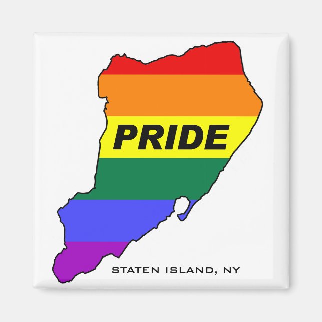 Staten Island Gay pride2 Magnet (Framsidan)