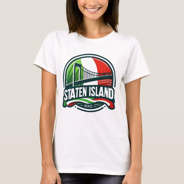 Staten Island Italy T-Shirt (Framsida)