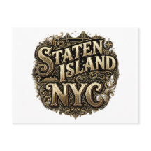 Staten Island New York City färjebro guldkonst