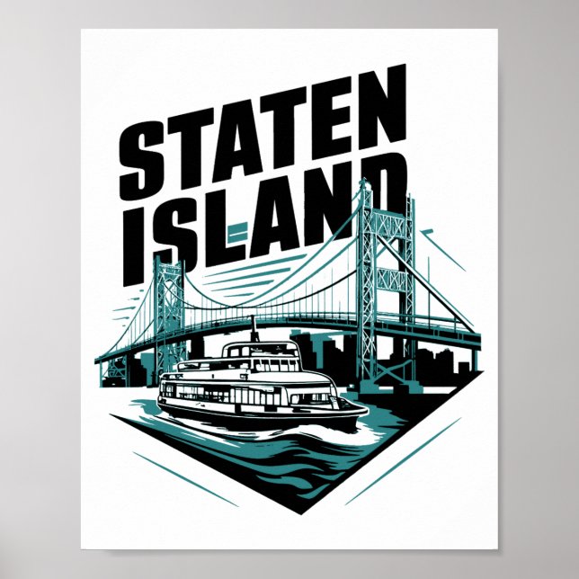 Staten Island New York färja _1 Poster (Framsidan)