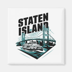 Staten Island New York färja Magnet