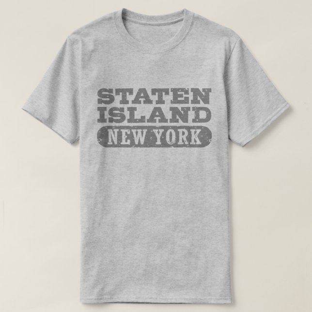 Staten Island New York Tee Shirt (Design framsida)