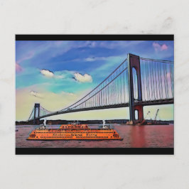 Staten Island Postcard Helg Vykort