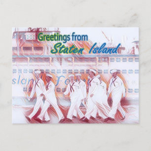 Staten Island Sjöman Helg Vykort
