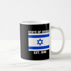 Staten Israel Flagga Est. 1948 Independence day 73 Kaffemugg