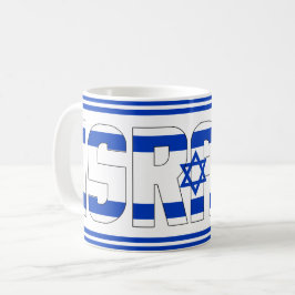 Staten Israel Flagga Patriotic Kaffemugg