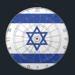 Staten Israel Flagga, stjärnan av David Judaism ju Darttavla<br><div class="desc">Israels flagga, som är en symbol för hopp och återhämtningsförmåga, har en rik som är sammanflätad med den sionistiska rörelsen. Dess rötter var tillbaka till 1891 när Jacob Baruch Askowith och hans son Charles designade "Judahs Flagga". Denna flagga i tidigt, med dess blå och vita rand och en stjärna av...</div>