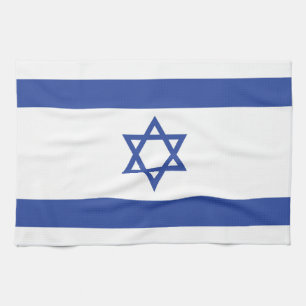 Staten Israel Flagga, stjärnan av David Judaism ju Kökshandduk