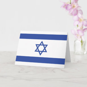 Staten Israel Flagga, stjärnan av David Judaism ju Kort