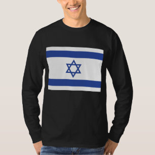 Staten Israel Flagga, stjärnan av David Judaism ju T Shirt