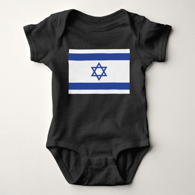 Staten Israel Flagga, stjärnan av David Judaism ju T Shirt (Framsida)