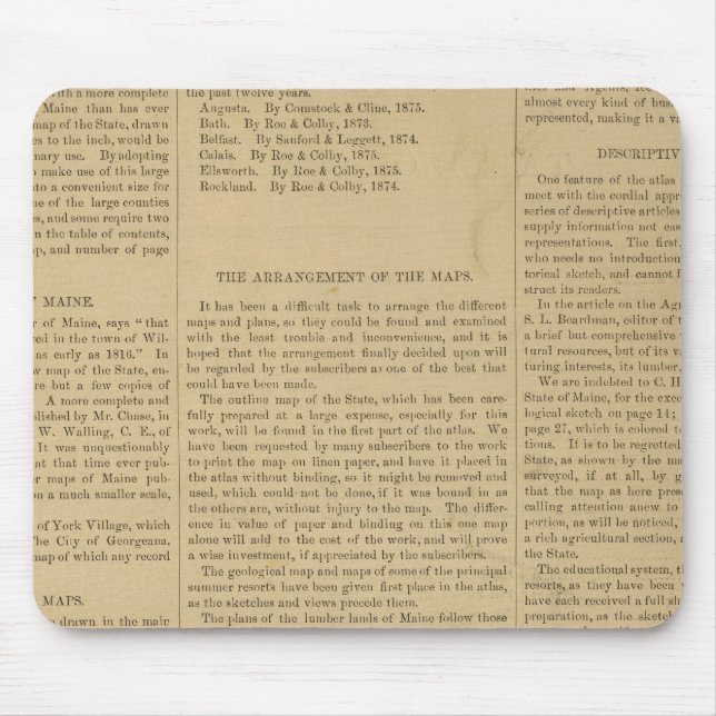 Staten Maines preface Atlas Musmatta (Framsidan)