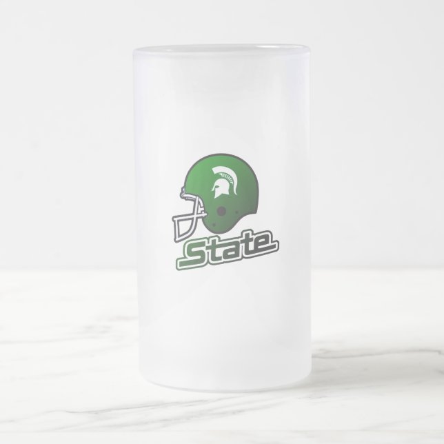 Staten Michigan Grönt Black Frostat Ölglas (Center)