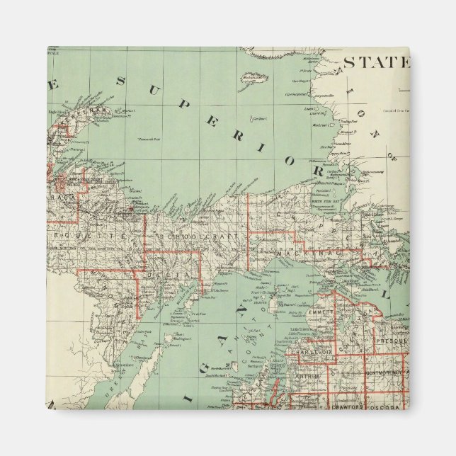 Staten Michigan Magnet (Framsidan)