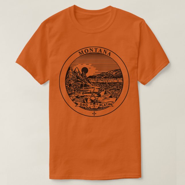 Staten Montana blks Underbara försegling T Shirt (Design framsida)