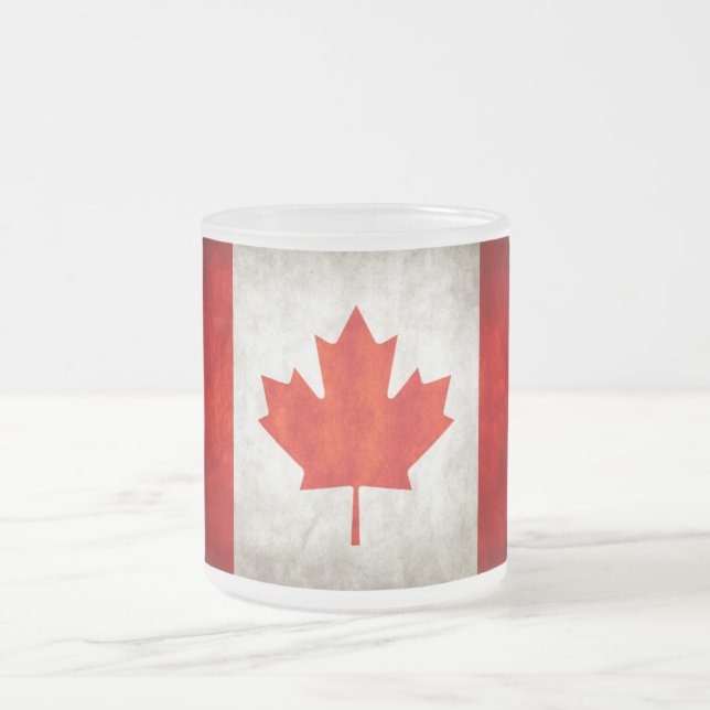 Staten Mugg/Kanada Frostad Glasmugg (Center)