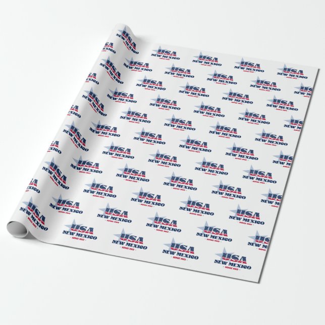 Staten new mexico Stars och stripes Presentpapper (Utrullad)