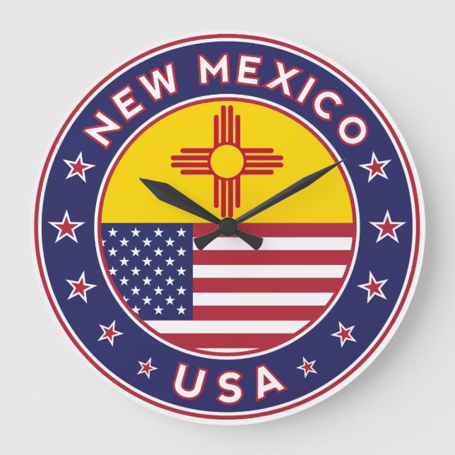Staten New mexico Stor Klocka (Framsida)
