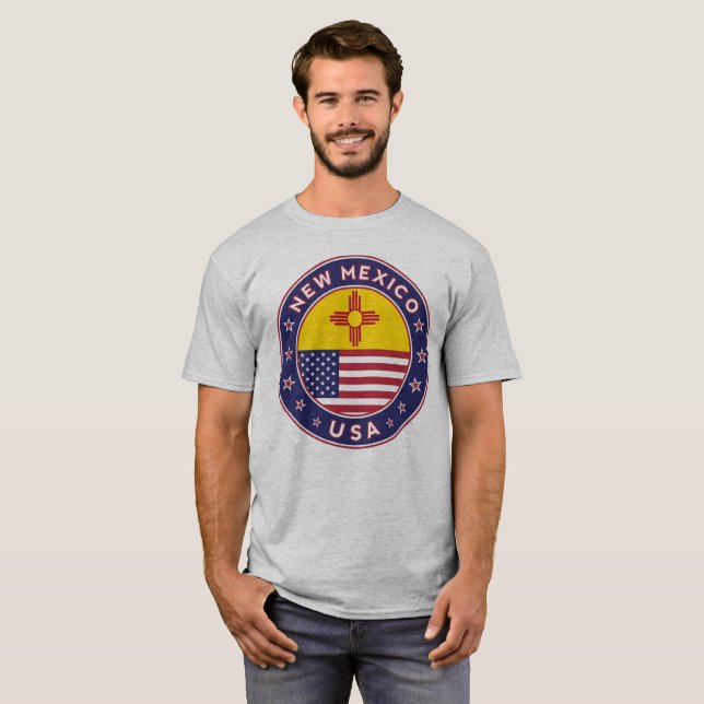 Staten New mexico T Shirt (Hel framsida)