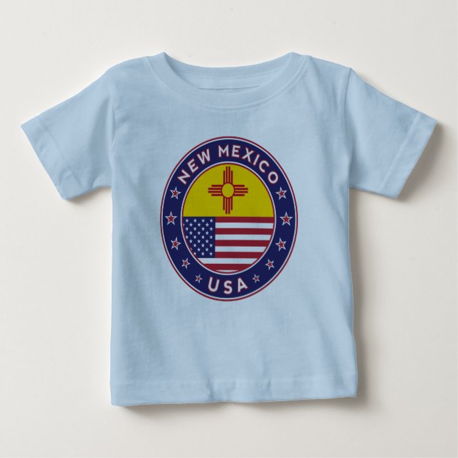 Staten New mexico T Shirt (Framsida)