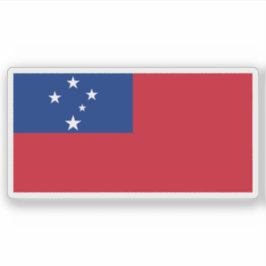 Staten oberoende i Samoa flagga (1962-nuet) Klistermärken