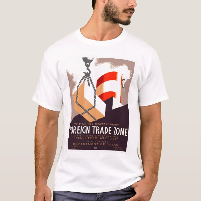 Staten öhandel 1937 WPA T Shirt (Framsida)