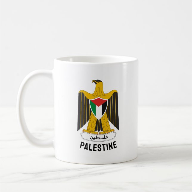 Staten Palestina jackar om arm Kaffemugg (Vänster)