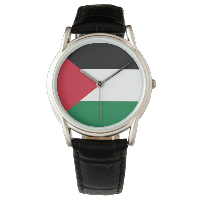 Staten Palestina land flagga Armbandsur (Framsida)