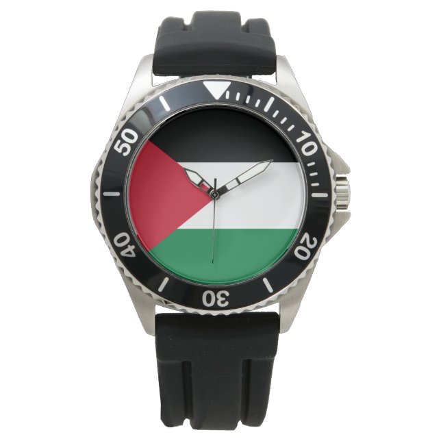 Staten Palestina land flagga Armbandsur (Framsida)