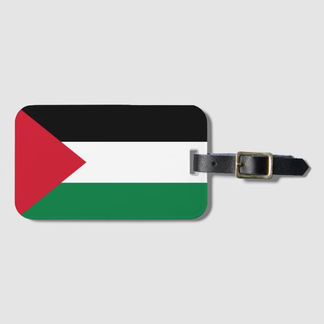 Staten Palestina land flagga Bagagebricka (Framsida horisontal)