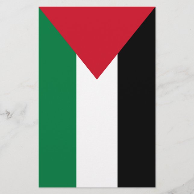 Staten Palestina land flagga Brevpapper (Framsida)