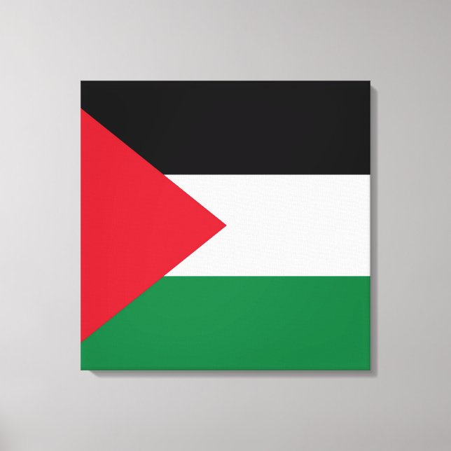 Staten Palestina land flagga Canvastryck (Framsida)