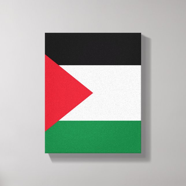 Staten Palestina land flagga Canvastryck (Framsida)