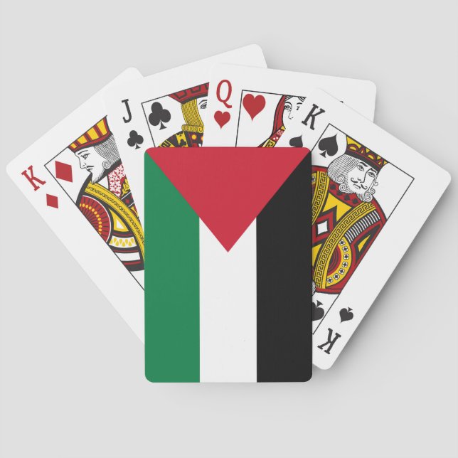 Staten Palestina land flagga Casinokort (Baksidan)