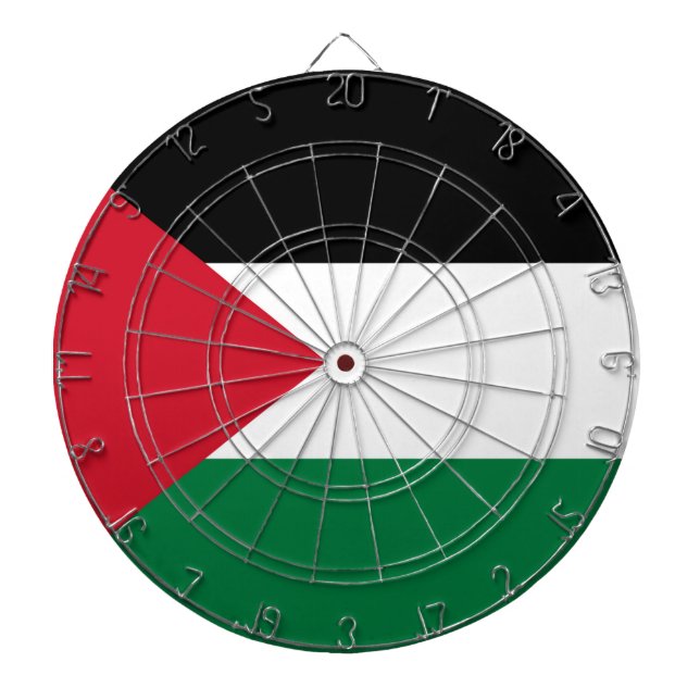 Staten Palestina land flagga Darttavla (Framsidan)