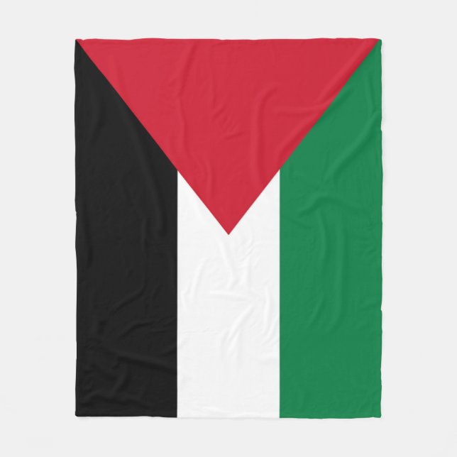 Staten Palestina land flagga Fleecefilt (Framsidan)
