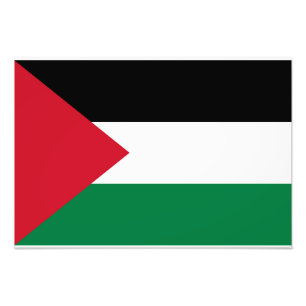 Staten Palestina land flagga Fototryck