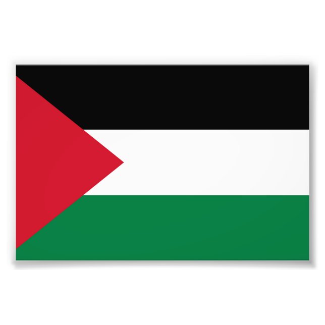 Staten Palestina land flagga Fototryck (Framsidan)