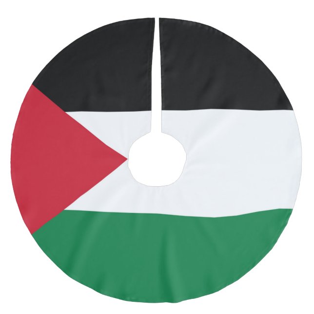 Staten Palestina land flagga Julgransmatta Borstad Polyester (Framsidan)