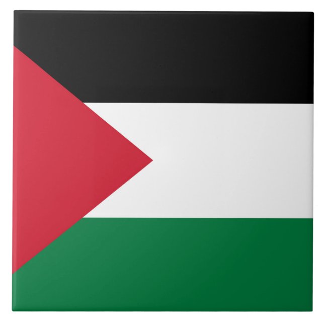 Staten Palestina land flagga Kakelplatta (Framsidan)