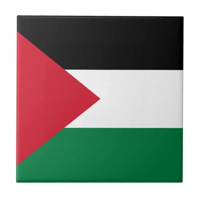Staten Palestina land flagga Kakelplatta (Framsidan)