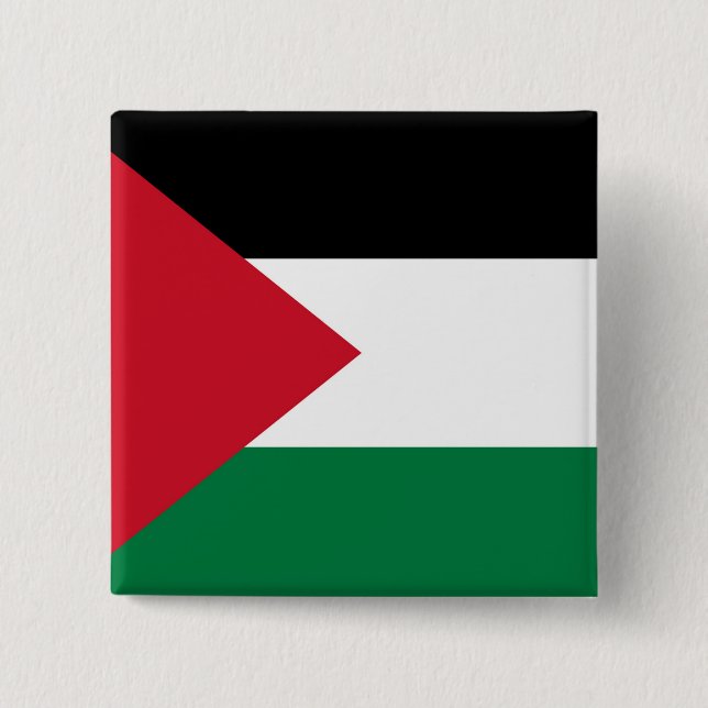 Staten Palestina land flagga Knapp (Framsida)