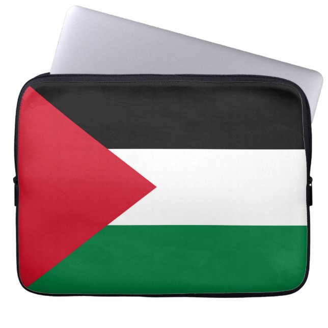 Staten Palestina land flagga Laptop Fodral (Framsidan)