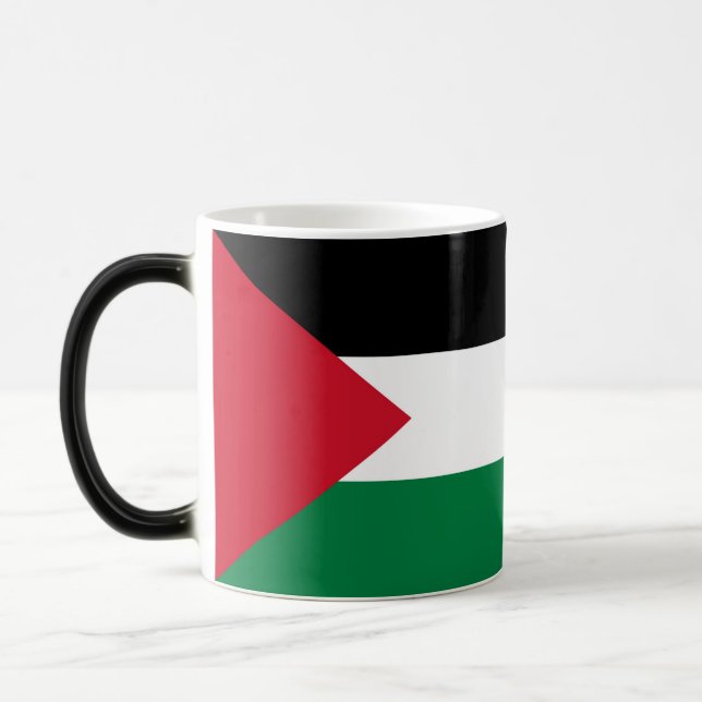 Staten Palestina land flagga Magisk Mugg (Vänster)