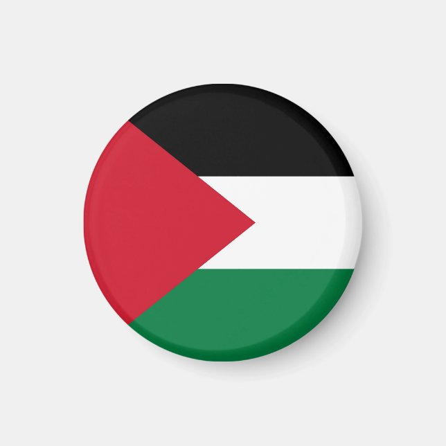 Staten Palestina land flagga Magnet (Framsidan)