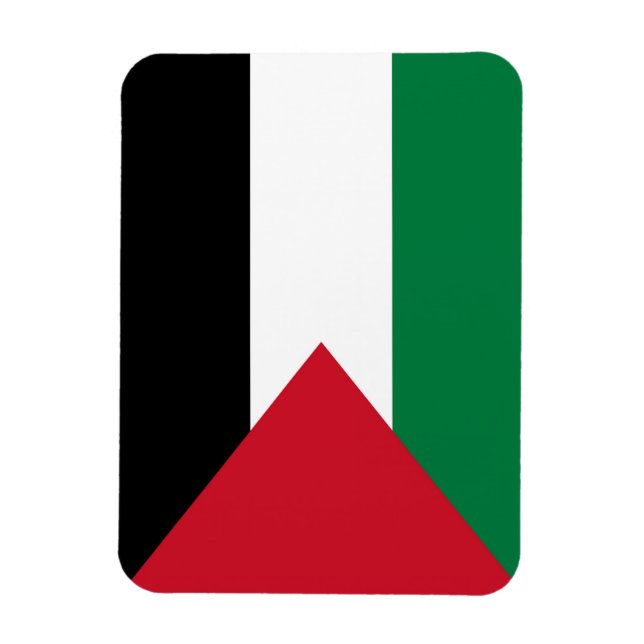 Staten Palestina land flagga Magnet (Vertikal)