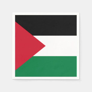 Staten Palestina land flagga Pappersservett