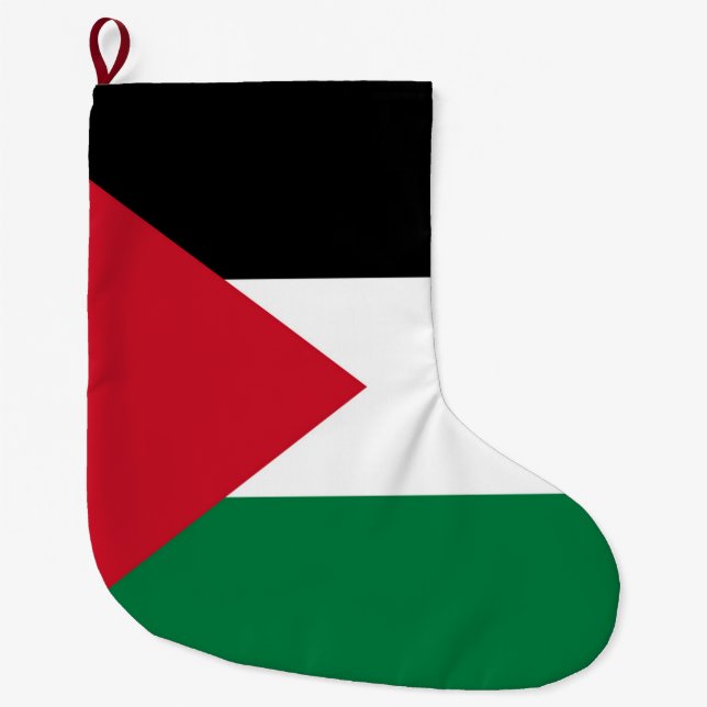 Staten Palestina land flagga Stor Julstrumpa (Framsidan)