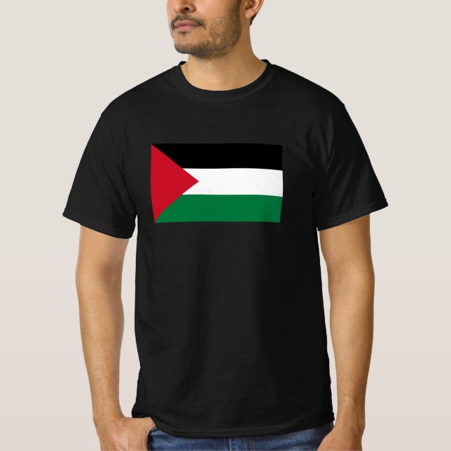 Staten Palestina land flagga T Shirt (Framsida)