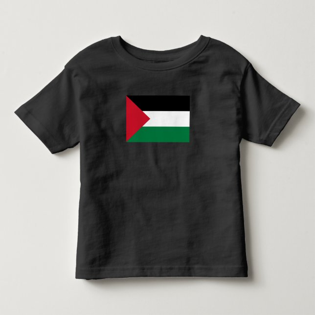Staten Palestina land flagga T Shirt (Framsida)